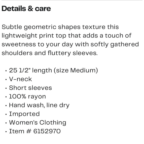 Caslon‎ Red and White Patterned Blouse - Picture 16 of 16